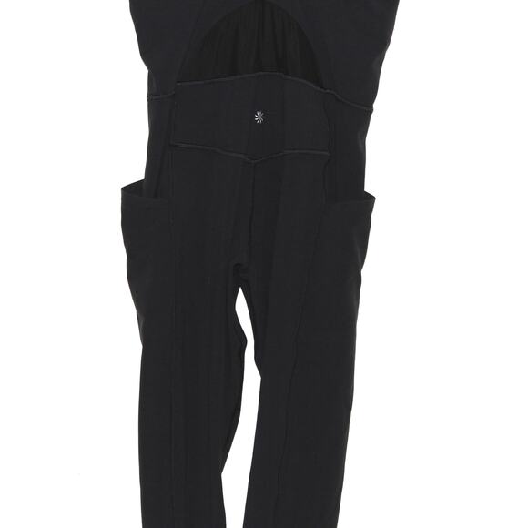 Athleta Salutation Mesh 7/8 Bodysuit Black Size Large - Picture 11 of 12